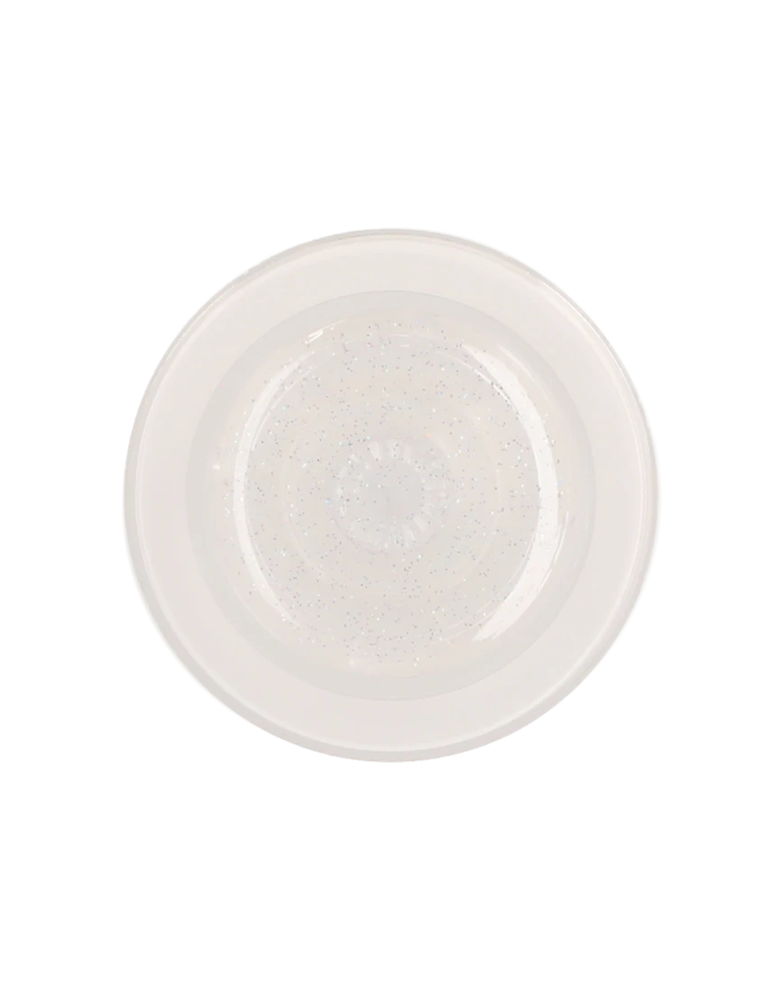 white crystal clear glitter popgrip